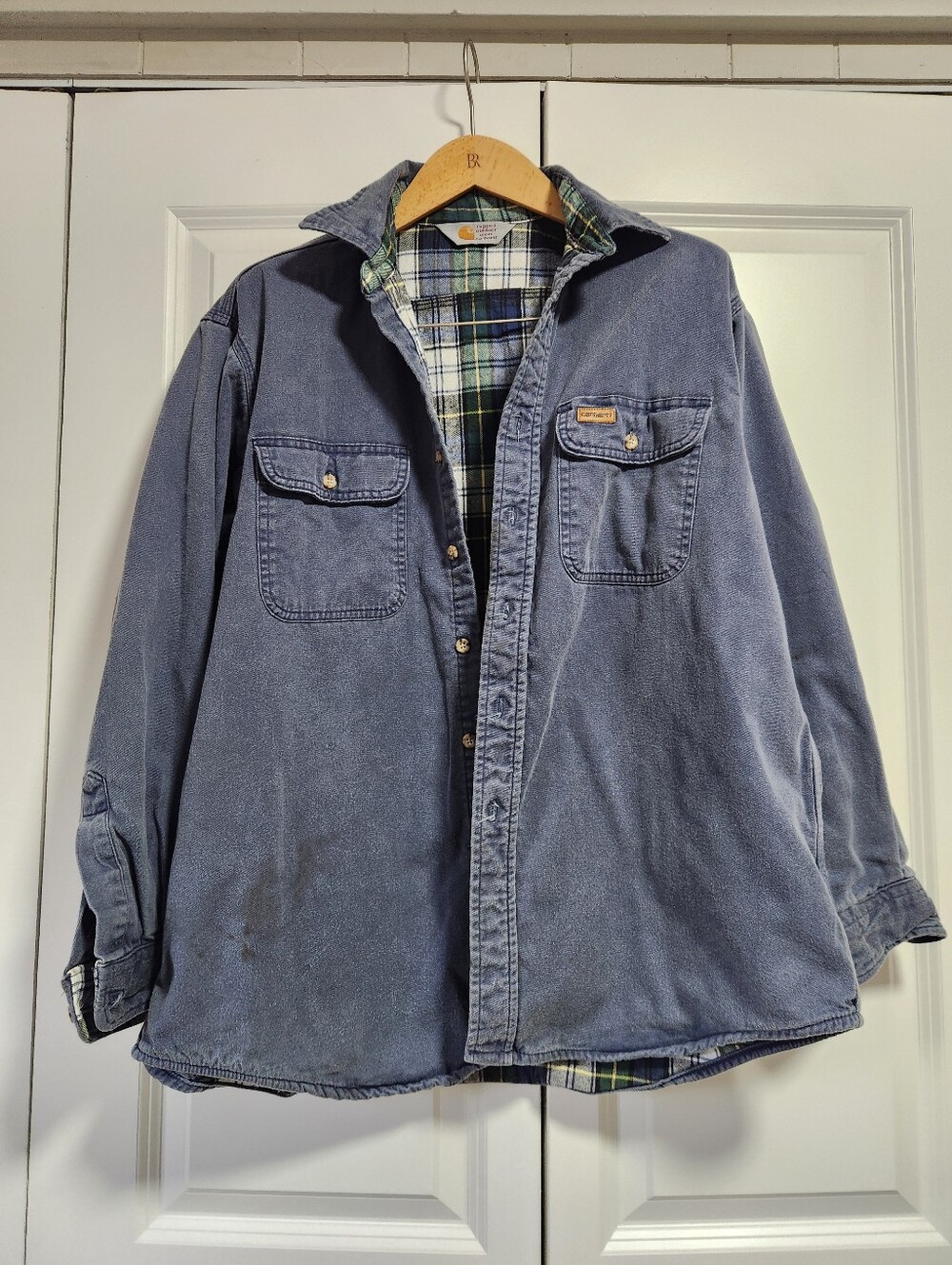 Vintage Carhartt Rugged Outdoor Wear Lined Shirt Jacket L/XL